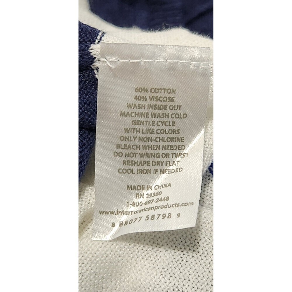Dip Long sleeve Top Sweater For Women Lightweight Color Blue Navy White - Picture 11 of 11